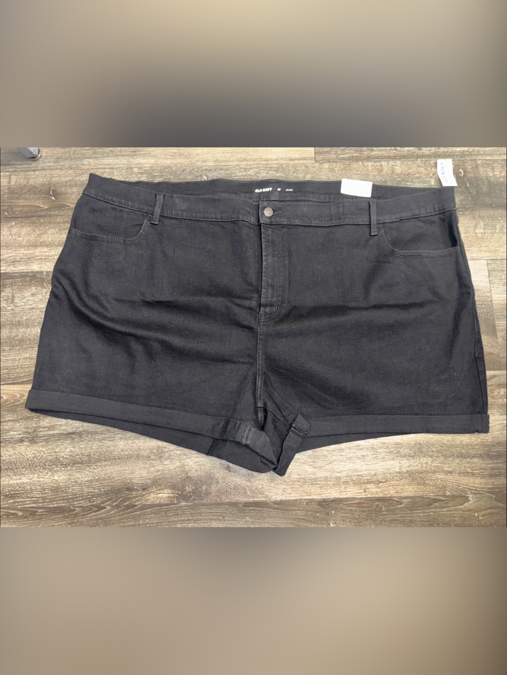 NWT Old Navy Black Denim Casual Shorts, plus size 28